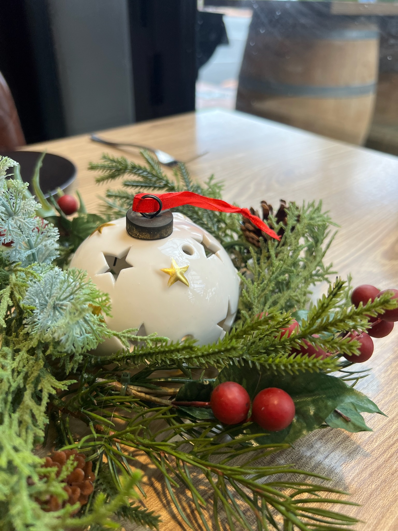 Christmas table decoration