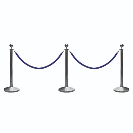 Navy and Silver Stanchions $12.00 per upright $5.00 per rope