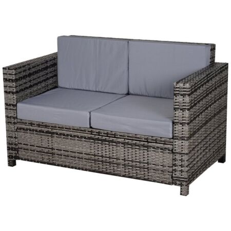 Rattan lounge sets (couch, 2 x chairs and coffee table total)