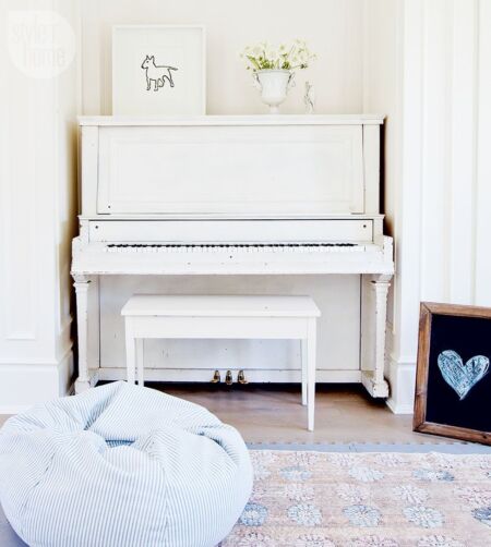 White Piano Prop