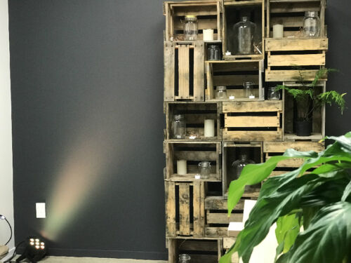 Rustic Crate Wall