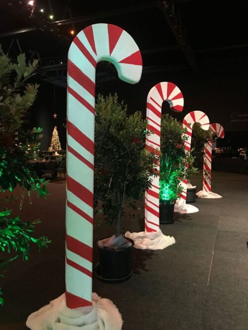 Giant candy canes